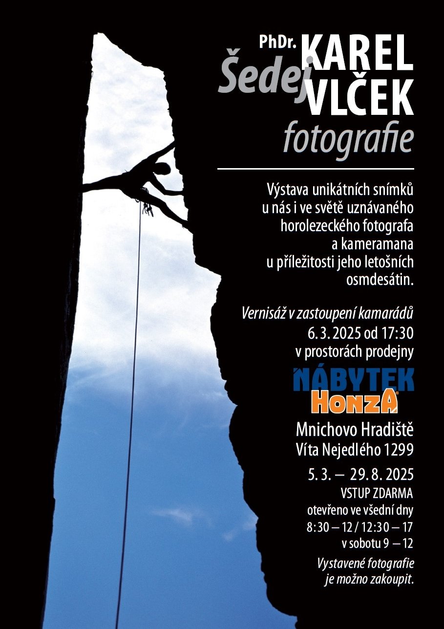Výstava Karel Vlček - horolezecké fotografie 05.03.-29.08.2025