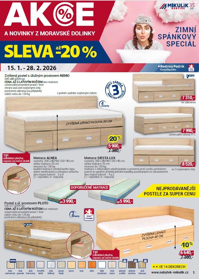 Mikulík akce Zimní spánkový speciál str1